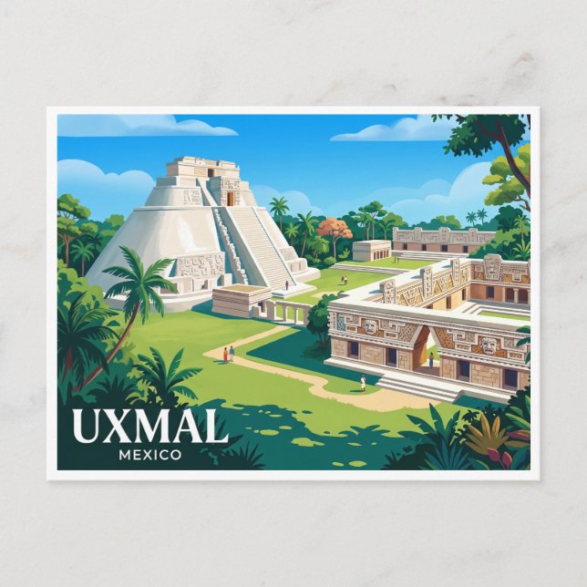 Postal Uxmal Muna México (Anverso)