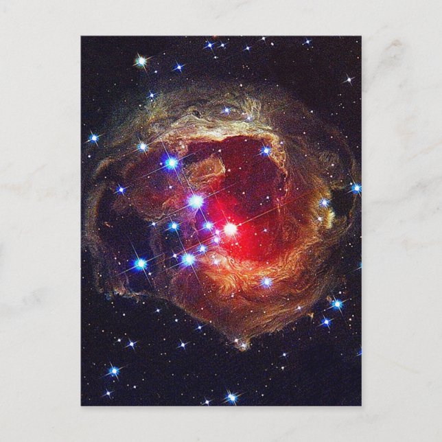 Postal V838 Monocerotis estrella NASA (Anverso)