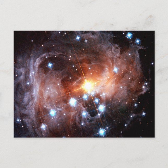 Postal V838 Monocerotis Red Supergigante Estrella Hubble  (Anverso)