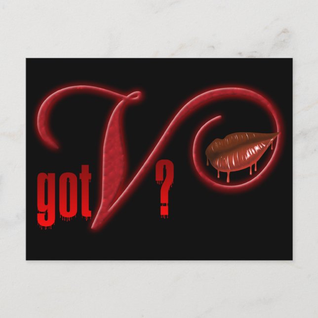 Postal V conseguidos - Sangre del vampiro (Anverso)