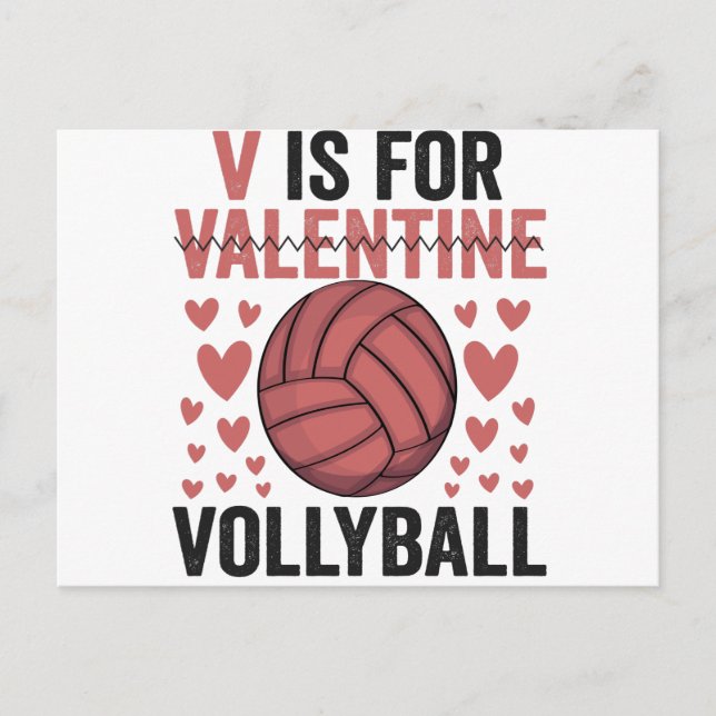 Postal V Es Para Los Amantes Del Deporte De Voleibol Dive (Anverso)