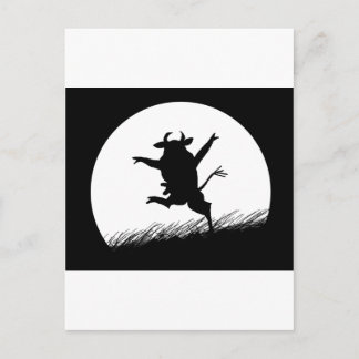 Postal Vaca bailarina