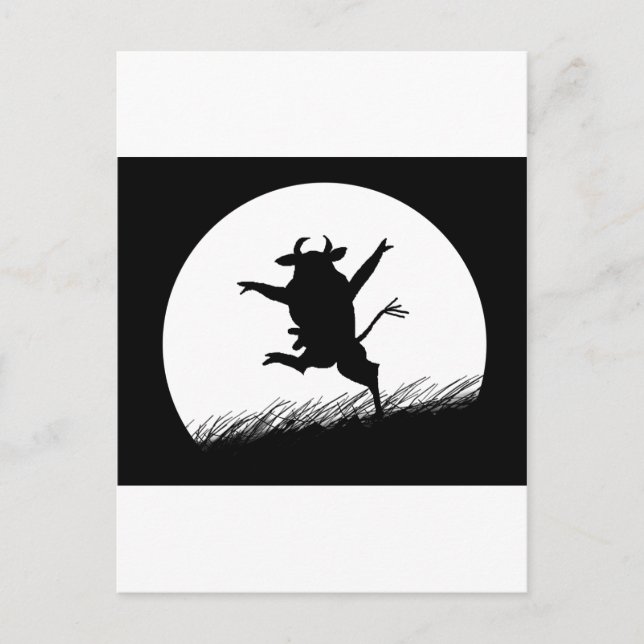 Postal Vaca bailarina (Anverso)