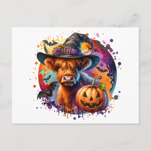 Postal Vaca de Halloween (Anverso)