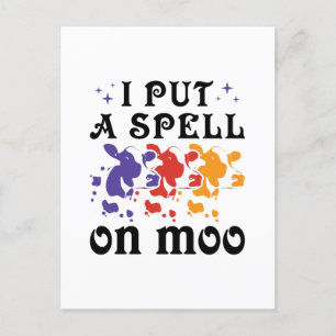 Postal Vaca de Halloween pongo un toque en el humor