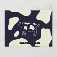 Vaca en blanco y negro