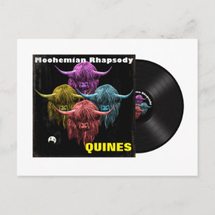 Postal Vaca Highland escocesa. Moohemian Rhapsody