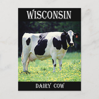 Postal Vaca lechera Wisconsin