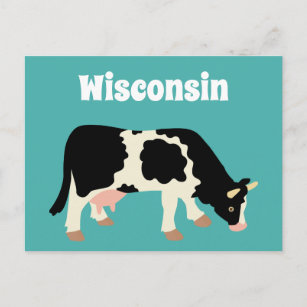 Postal Vaca lechera Wisconsin