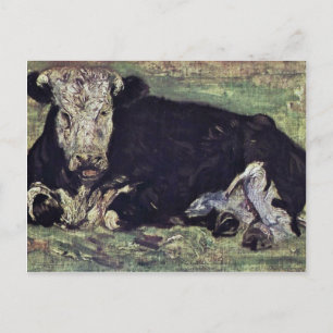 Postal Vaca Minada Por Vincent Van Gogh