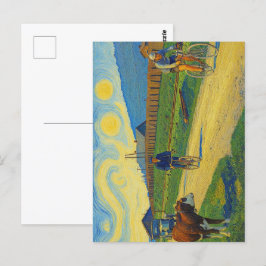 Postal Vaca mirando a Jules Buysse Tour de Francia 1926