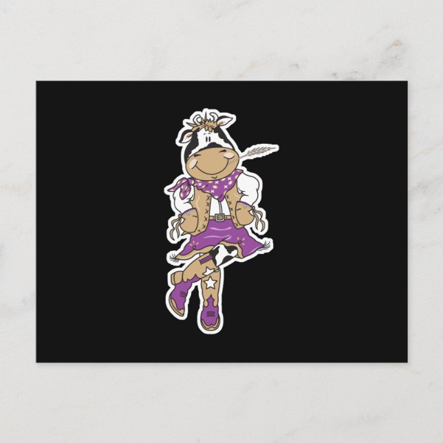 Postal Vaca Niña Linda Vaca (Anverso)