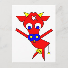 Postal Vaca roja