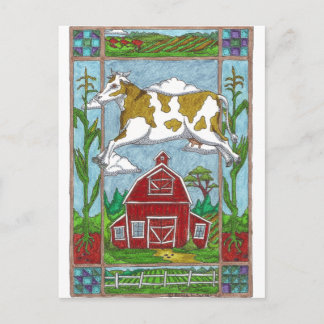 Postal Vaca voladora