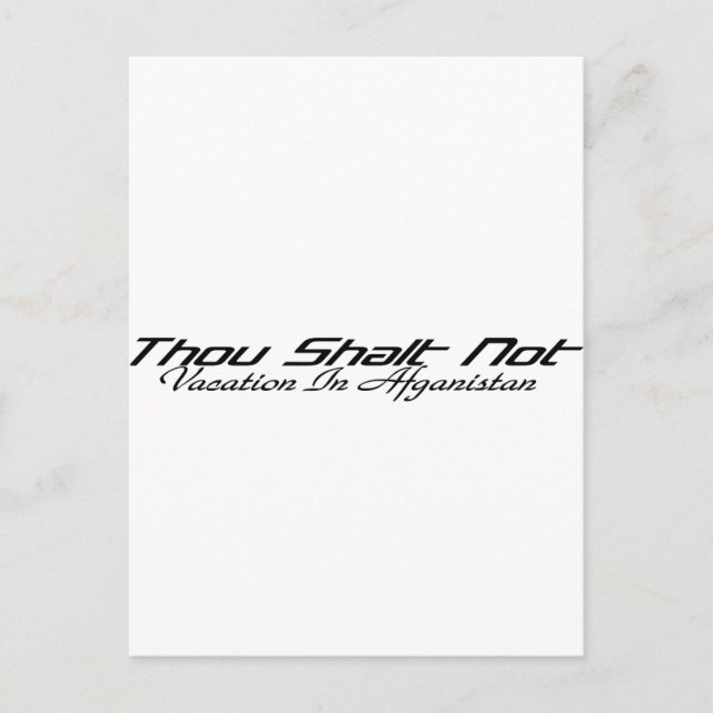 Postal Vacaciones Afganistán (Anverso)