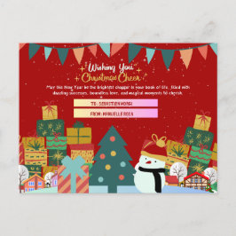 Postal Vacaciones alegres: Navidades personalizados