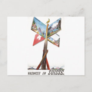 Postal Vacaciones de cosecha en Suiza