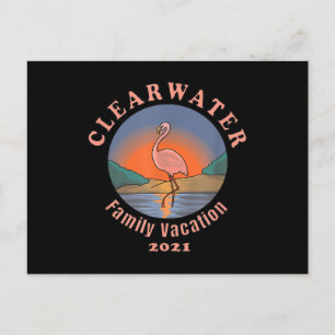 Postal Vacaciones de Flamenco Clearwater 2021 Flamenco