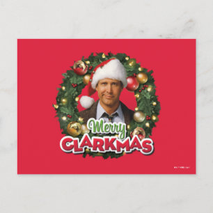 Postal Vacaciones de Navidad Feliz Clarkmas