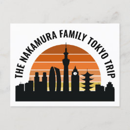 Postal Vacaciones de Personalizados Sunset en Tokio