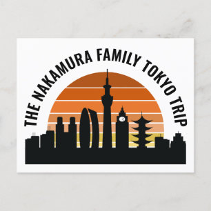 Postal Vacaciones de Personalizados Sunset en Tokio