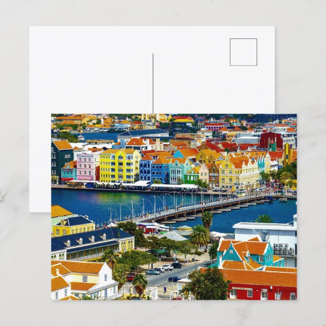Postal Vacaciones en Curaçao (Anverso / Reverso)