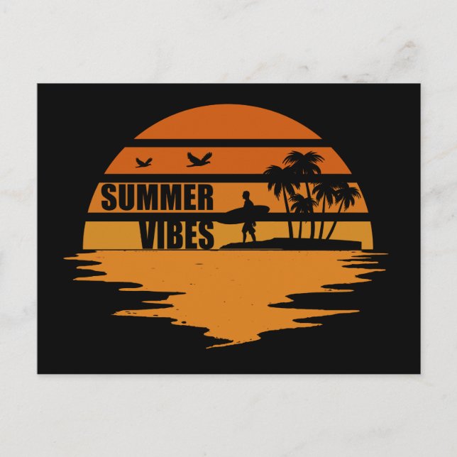 Postal vacaciones en familia en verano (Anverso)