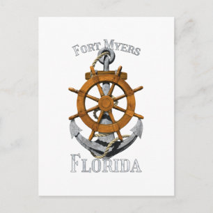 Postal Vacaciones en Fort Myers Florida Ancla Náutica Tim