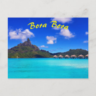 Postal Vacaciones en Isla Escénica de Bora Bora Tropical