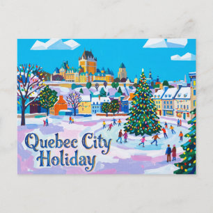 Postal Vacaciones en la Ciudad de Quebec Canadá