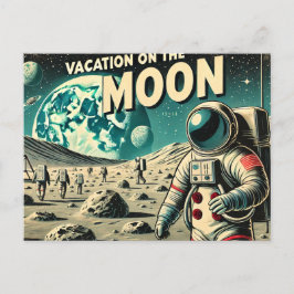 Postal Vacaciones en la Luna