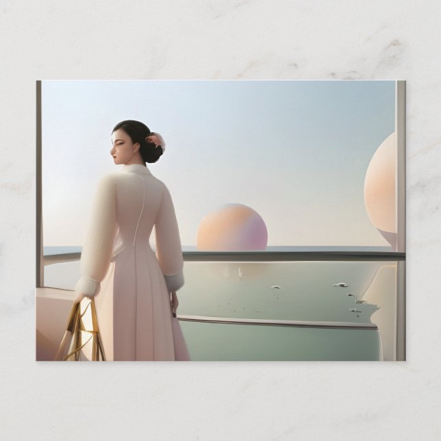 Postal Vacaciones en tierras extrañas (Anverso)