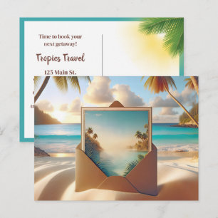Postal Vacaciones en una isla tropical