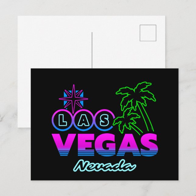 Postal Vacaciones familiares - Vegas Trip Souvenir - Las  (Anverso / Reverso)