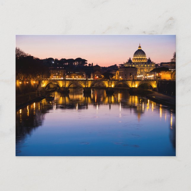 Postal Vacaciones románticas en Roma, Italia (Anverso)