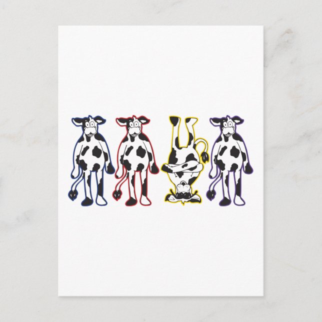 Postal vacas (Anverso)