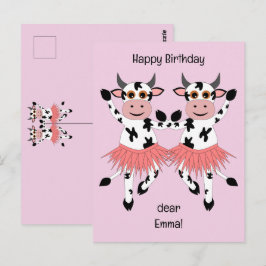 Postal Vacas bailadoras cortas y divertidas