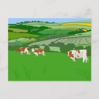 Postal Vacas de afeitar