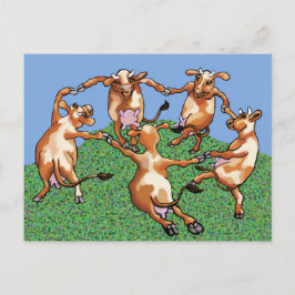 Postal Vacas del baile de Mootise