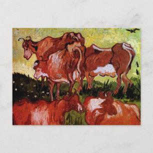 Postal Vacas después de Jordaens Vincent van Gogh