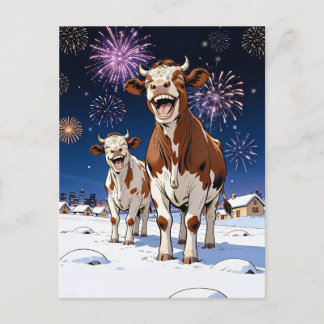 Postal vacas divertidas