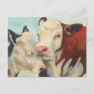 Postal Vacas enamoradas