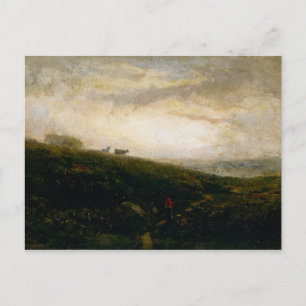 Postal Vacas que descienden de la colina - Edward Baniste