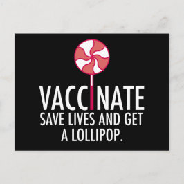 Postal Vacunar para salvar vidas obtener una vacuna contr