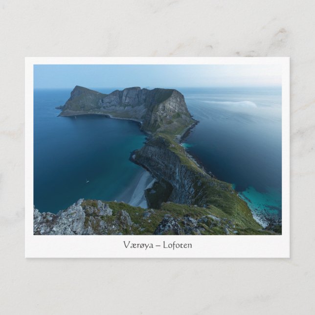 Postal Vaeroy Lofoten Noruega (Anverso)