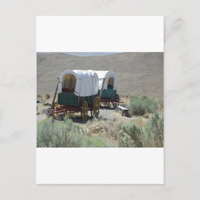 Postal Vagones cubiertos (Anverso)