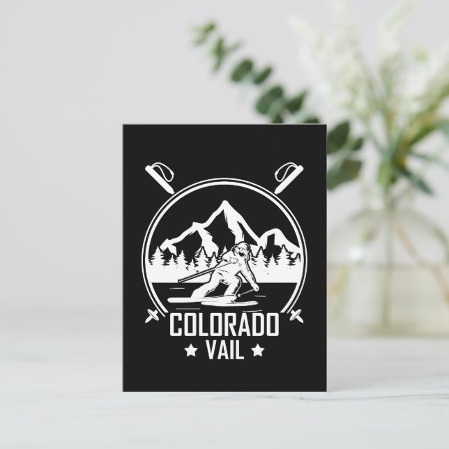 Postal Vail Colorado Ski (Anverso de pie)