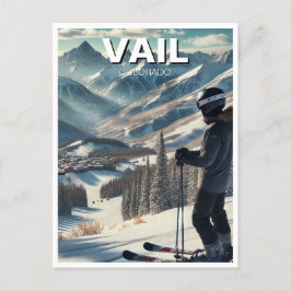 Postal Vail Colorado Ski Snowboard