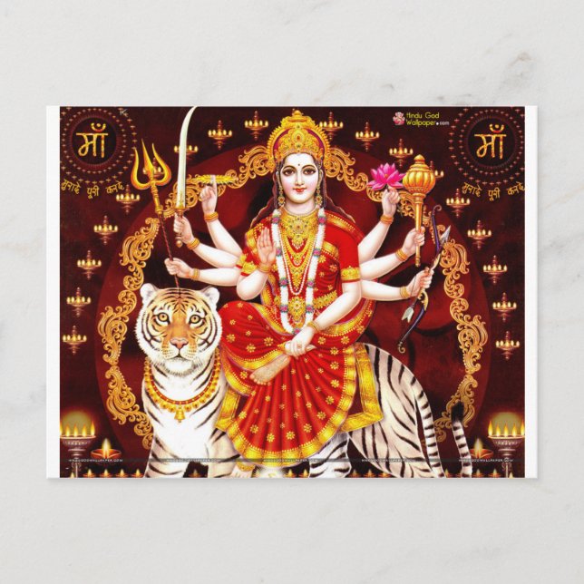 POSTAL VAISHNO DEVI HINDU GODDESS (Anverso)