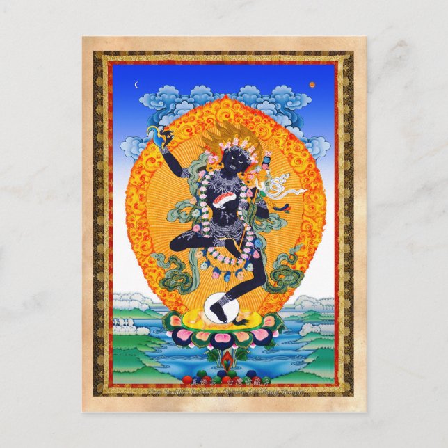 Postal Vajravarahi Guay oriental tibetano Nairatmya (Anverso)
